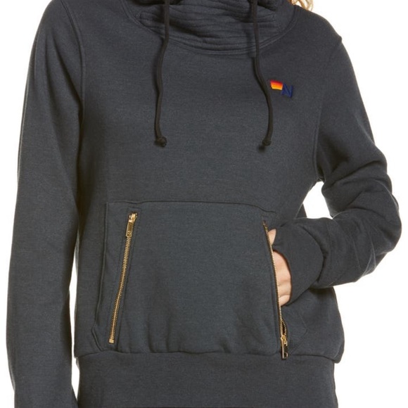 Aviator Nation Tops - Aviator Nation Charcoal Ninja Hoodie Sweatshirt Size Small